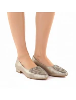 Dámske zlaté poltopánky M.Daszyński SA201A-2