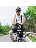 Cyklistické šortky Rockbros RK2002L s trakami a vložkou, veľkosť L – čierne Cyklistické šortky Rockbros RK2002L s trakami a vložkou, veľkosť L – čierne