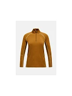 Termotriko PEAK PERFORMANCE Magic Half Zip Wool-blend Baselayer Women, hnedé Termotriko PEAK PERFORMANCE Magic Half Zip Wool-blend Baselayer Women, hnedé