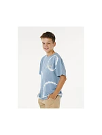 Chlapčenské tričko RIP CURL Pacific Rinse Fin Tee-Boy, modré, detské Chlapčenské tričko RIP CURL Pacific Rinse Fin Tee-Boy, modré, detské