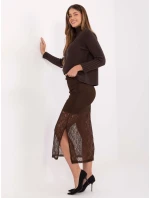 Sukňa MI SD 122436.60 hnedá