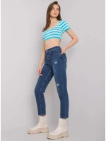 Džínsové nohavice MR SP 5338.17 tmavo modrá