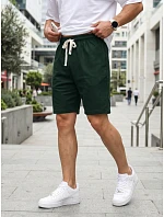 Pánske teplákové šortky, tmavozelené, FashionStreet SX2634 Pánske teplákové šortky, tmavozelené, FashionStreet SX2634