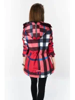 Červeno-čierna obojstranná dámska bunda (W653) Červeno-čierna obojstranná dámska bunda (W653)