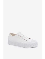 Dámske tenisky na platforme Big Star TT274269 White Dámske tenisky na platforme Big Star TT274269 White