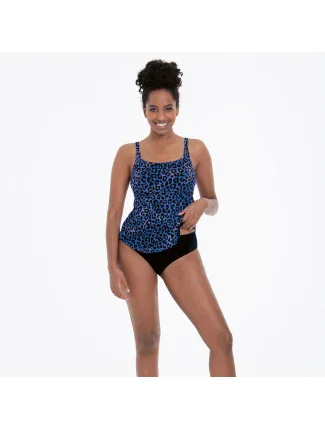 Horný diel plaviek tankini 6599-1 čierno-modrý - Anita Care Horný diel plaviek tankini 6599-1 čierno-modrý - Anita Care