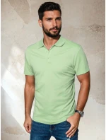 Pánske zelené polo tričko FashionStreet PX0554 Pánske zelené polo tričko FashionStreet PX0554