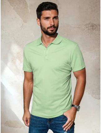 Pánske zelené polo tričko FashionStreet PX0554 Pánske zelené polo tričko FashionStreet PX0554