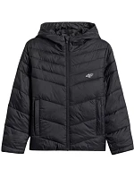 Dievčenská bunda 4F F0739 tmavočierna 4FJWSS26TDJAF0739 20S