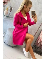 Sukňa s dlhším chrbtom fuchsiová