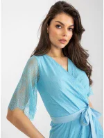 LK SK 508643 šaty.38X svetlo modrá