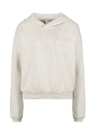 Dámska mikina s kapucňou QS5612E-SZH béžová - Calvin Klein Dámska mikina s kapucňou QS5612E-SZH béžová - Calvin Klein