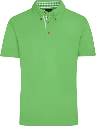 Daiber JN 716 Pánske polo tričko z piké v tradičnom ľudovom štýle 02.0716 limetkovozelená/limetkovozelená s bielou Daiber JN 716 Pánske polo tričko z piké v tradičnom ľudovom štýle 02.0716 limetkovozelená/limetkovozelená s bielou