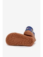 Dětské bačkůrky Barefoot Vesmírná loď Froddo Canvas G1700440-5 Modré