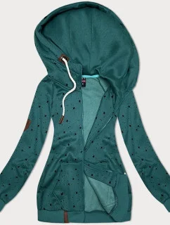 Dámska mikina s kapucňou Star Green (2305)