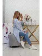 Sveter s netopierími rukávmi modrý