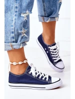 Damskie Klasyczne Trampki Granatowe Omerta