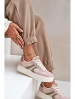 Sneakersy Damskie Z Plecionką Na Platformie Multikolor Lesida
