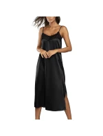Dámska dlhá nočná košeľa Touch Black - Italian Fashion