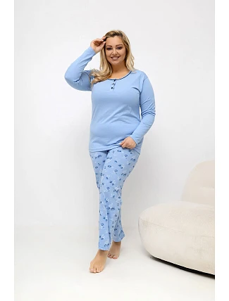 Pohodlné pyžamo pre plnoštíhly model 226133 Forever Pink