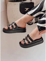 Dámske žabky na platforme PLATOFI black FashionStreet ZY0879 Dámske žabky na platforme PLATOFI black FashionStreet ZY0879