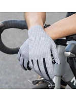 Rockbros Priedušné cyklistické rukavice, plné, veľkosť: L - zelené Rockbros Priedušné cyklistické rukavice, plné, veľkosť: L - zelené