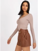 DHJ SN 5060 šortky.66P hnedá