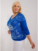 Blúzka RV BZ 9442.27 kobalt