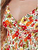 Šaty FLOWMISS Maxi EY2629 bielo-žlto-červené – FashionStreet Šaty FLOWMISS Maxi EY2629 bielo-žlto-červené – FashionStreet