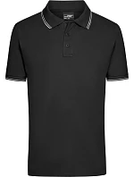 Daiber JN 986 Pánske polo tričko z piké 02.0986 čierna/biela Daiber JN 986 Pánske polo tričko z piké 02.0986 čierna/biela