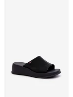 Pachnące Klapki Damskie Na Koturnie ZAXY LL285084 Czarne