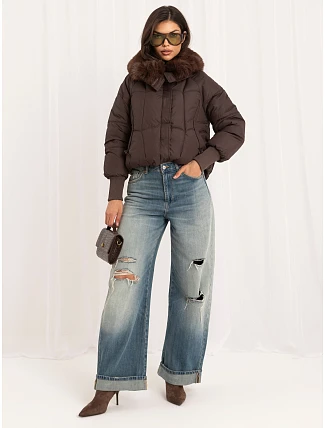 Bunda MBM KR 2601.96P, hnedá Bunda MBM KR 2601.96P, hnedá