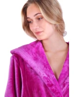Dámsky župan s kapucňou Siena 3356 3/4 fuchsiová - Vestis