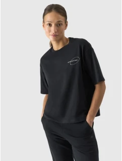 Dámske tričko oversize s potlačou 4F 4FRSS24TTSHF2089-20S