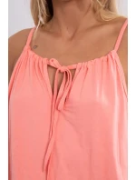 Boho šaty 8893 lososové - Kesi Boho šaty 8893 lososové - Kesi