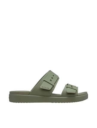 Dámske sandále Crocs Brooklyn Buckle Low, zelené, 211215, 3BX, veľkosť 39–40