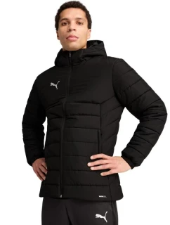 Pánske bundy Puma Team Additions Hooded Padded Jacket black 659795 03 pánske