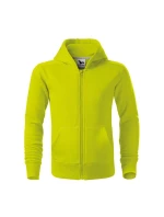 Trendy mikina na zips pre deti limetková