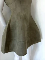 Dámske šaty M456 olivové - Figl