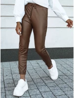 Dámske voskované nohavice BRIAL camel FashionStreet UY2151