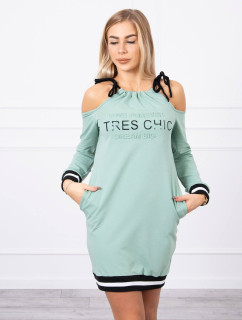Šaty Tres Chic dark mint