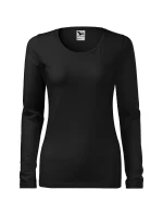 Štíhla košeľa pre ženy čierna