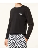 Pánske pyžamo NM2019E 6OE čierna / biela - Calvin Klein