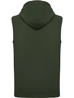 Kariban ProAct PA 393 Unisex mikina s kapucňou bez rukávov 20.P393 športová khaki Kariban ProAct PA 393 Unisex mikina s kapucňou bez rukávov 20.P393 športová khaki
