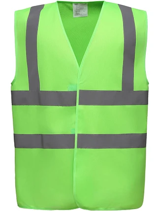 Bezpečnostná vesta Yoko HVW 100 Hi-Vis 79.W100, limetková Bezpečnostná vesta Yoko HVW 100 Hi-Vis 79.W100, limetková