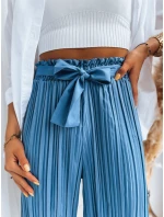 Dámske modré nohavice RUFFLES FashionStreet UY1541