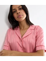 Dámska žakárová košeľa Amourette Boyfriend - RED - pink 00BE - TRIUMPH Dámska žakárová košeľa Amourette Boyfriend - RED - pink 00BE - TRIUMPH