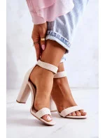 Semišové sandále s béžovou podrážkou Jacqueline - FPrice Semišové sandále s béžovou podrážkou Jacqueline - FPrice
