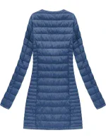 Dlhá svetlo modrá prešívaná bunda (21810) Dlhá svetlo modrá prešívaná bunda (21810)