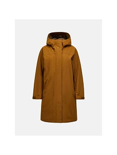 Bunda PEAK PERFORMANCE W Treeline Insulated Parka, hnedá